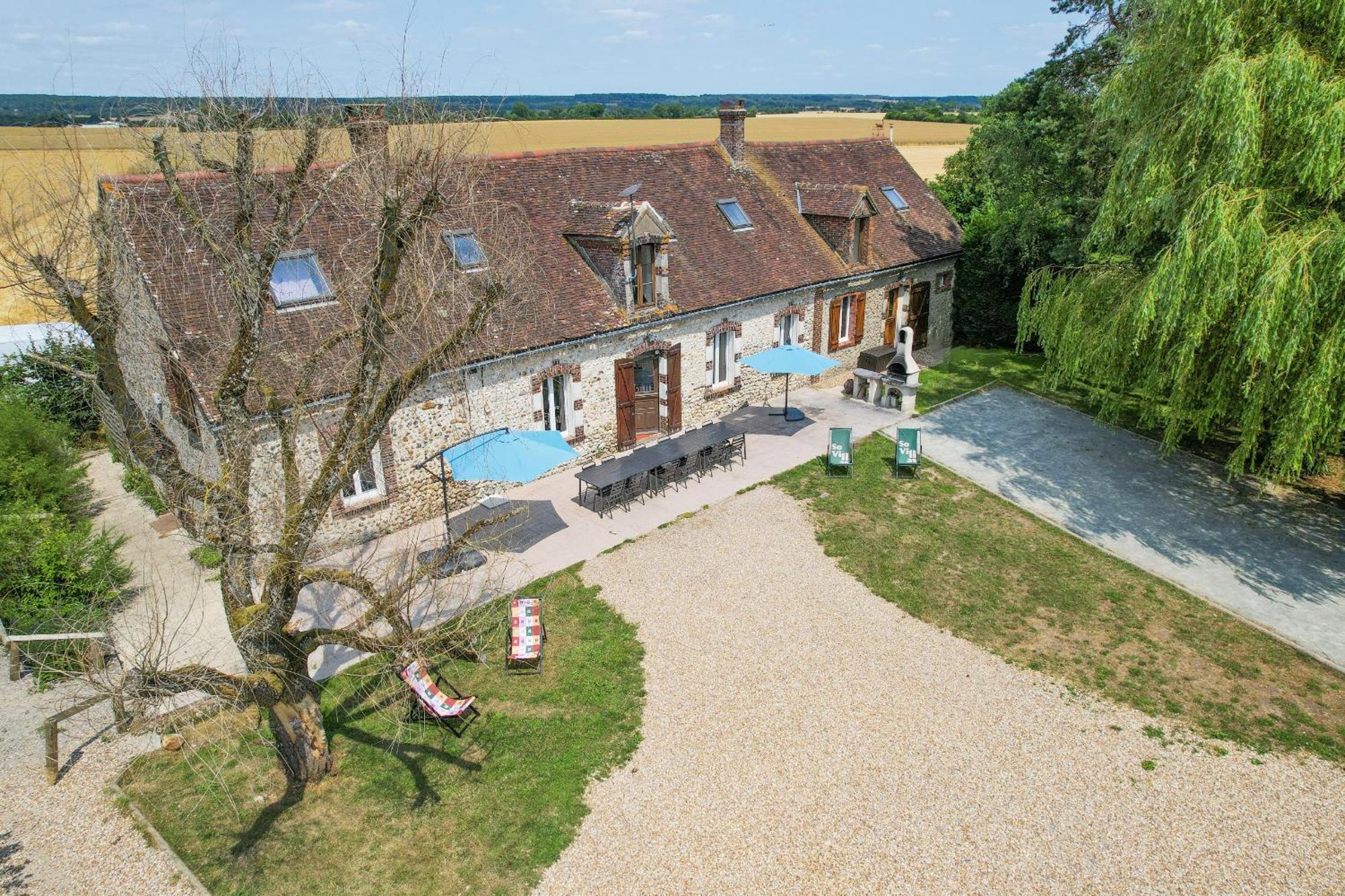Crazy Villa Champs Corons 61 - Interior Heated Pool - 2H From Paris - 30P Les Menus Экстерьер фото