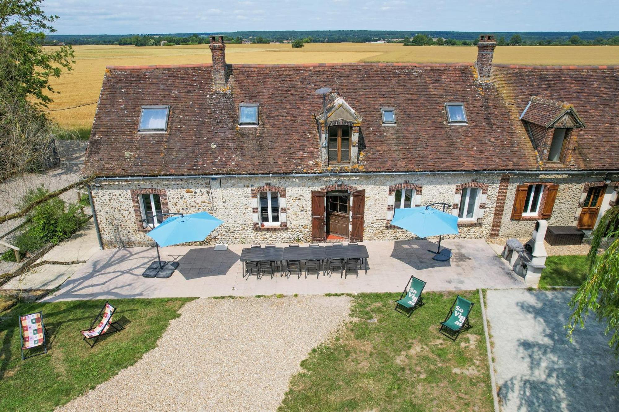 Crazy Villa Champs Corons 61 - Interior Heated Pool - 2H From Paris - 30P Les Menus Экстерьер фото